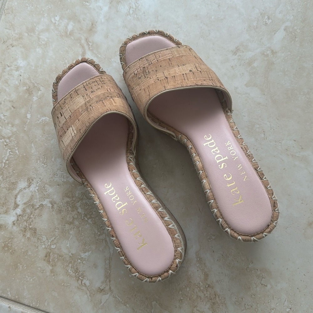 Kate Spade New York pink wedges!